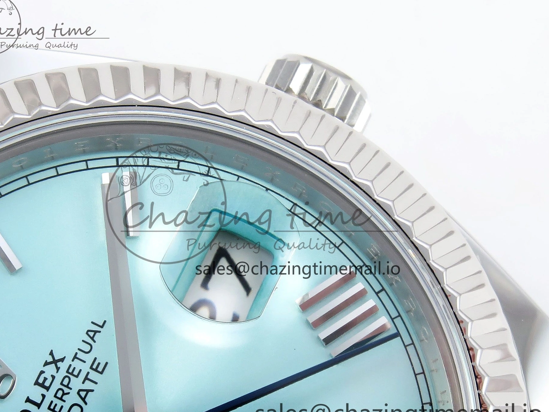MiroTime 0401 Day Date 40 SS 228236 ARF 1:1 Best Edition Tiffany Blue Roman Dial on President Bracelet VR RelaxedFit 1517